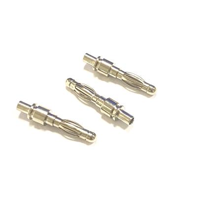 China Brass Factory Directly Supply Customized Specification Male To Female Banana Plug Connector Terminal Pin CNC Nickel Plated Lathes for sale