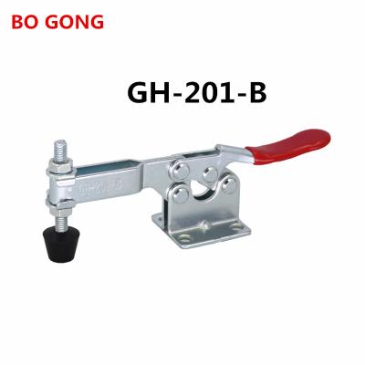 China Assembly BOGONG HS Ch GH-201-B Toggle Clamp DIY Tool Quick Release Clamp Horizontal Heavy Duty Toggle Weld Flange GH-201B for sale