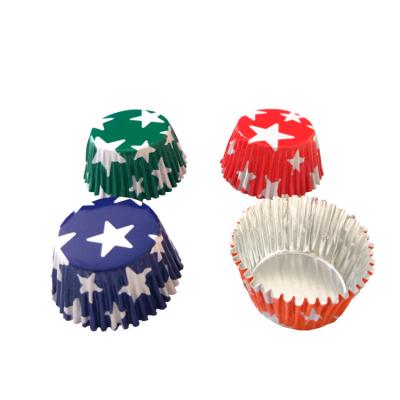 China New Style Disposable Aluminum Foil Mini Container Cupcake Baking Cups 5ml Colored Chocolate Cup for sale