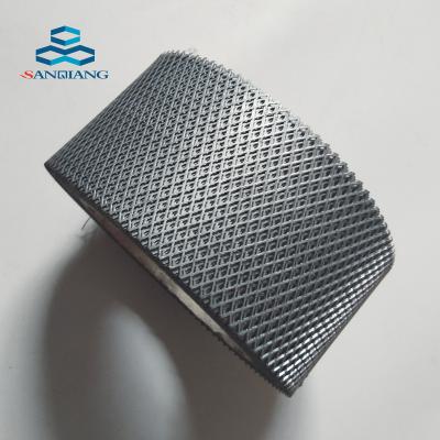 China Corrosion Resistance 109mm Spiral Flattened Expanded Metal Mesh Air Filter Mesh Tube for sale