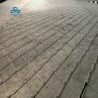 China Butt Welded Spider Spiral Rope Wire Rockfall Protection High Tensile Netting for sale