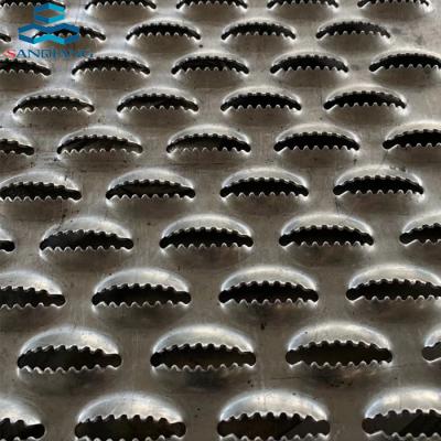 China Durable Manufacture Crocodile Mouth Perforated Anti Skid Plate / Anti Skid Sheets For Stair And Floor for sale