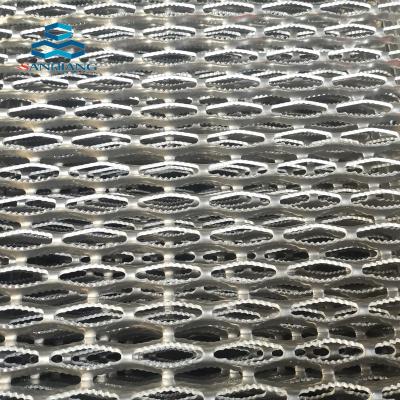 China Perforated Anti-Skid Plate Railing Embossed Aluminum Grating Rail Safety Walkway Aluminum Strut Grip Sheet Handle Deck Grating for sale