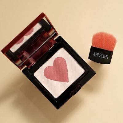 China Factory Pigmented Professional Vegan Cheek Blush and Highlight Palette Heart Shaped Blush for Beauty for sale