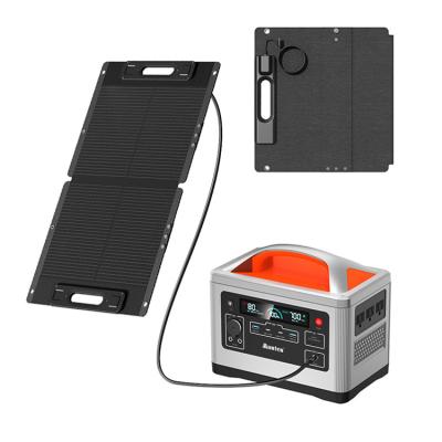 China Portable Power Station/Outdoor//Laptop Mo All Black Solar Panels Panels 120W Mono Photovoltaic Panel Solar Powered Systems Support Set Portable Plug and Play for sale