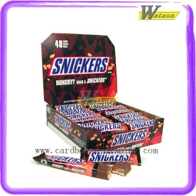 China Wholesale Supermarket Snickers Hot Chocolate Display Cardboard Paper Box for sale