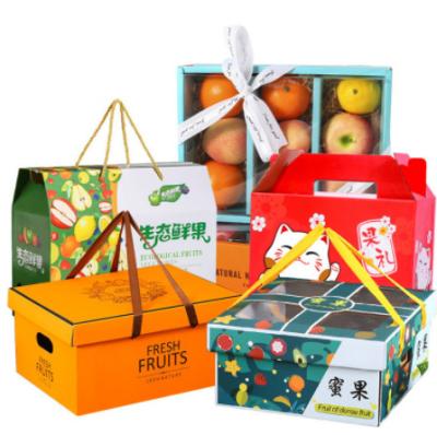 China Recyclable Popular Custom Vegetable Strawberry Snack Fruit Outer Packing Box for sale