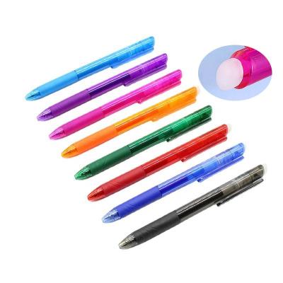 China Promotional Pen PVC Box Set Creative Pen Erasable Pen Tip 0.5MM 8 Colors for sale