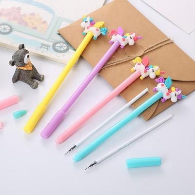 China Animal Ink Pen Cute Kawaii Black Writing Horse Gel Nonprofits Pens Funny Party Gift School Stationery Office Supplies for sale