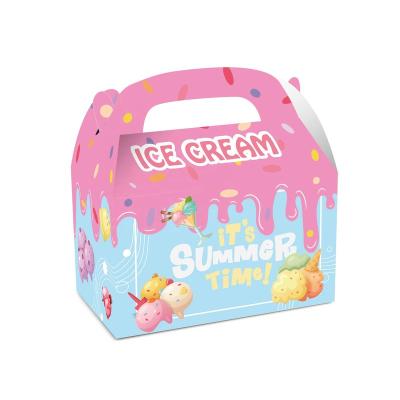 China Recycled Materials 12pack Ice Cream Candy Box Treat Boxes For Birthday Party Summer Beach Children's Day Gift Favor Supplies for sale