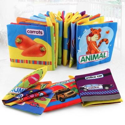 China Soft Non-Toxic Cloth Baby Soft Tissue Books For Toddler, With Healthy Papers for sale