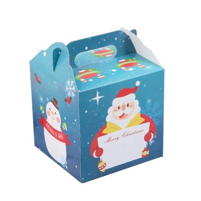 China Repurposed Red Blue Gift Box w/Lid, Christmas Party Materials Gift Boxes 12x12x12 Place Favors for sale