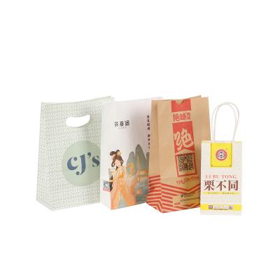 China Eco Friendly Recyclable Kraft Wrap Paper Treat Bags Flat Favor Bag For Sandwich Snack Cookie Popcorn Party Small Favor Bag for sale