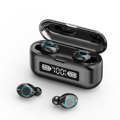 China Hot Selling In-ear Ipx7 Auriculares Phone De Ouvido Touch Waterproof Wireless Earbuds 2 In 1 Tws F9 Powerbank Earbuds for sale