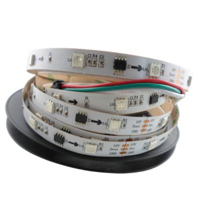 China Addressable Programmable 12v LANDSCAPE RGB LED flexible strip light strip 5050 smd rgb led strip ws2811 led pixel for sale