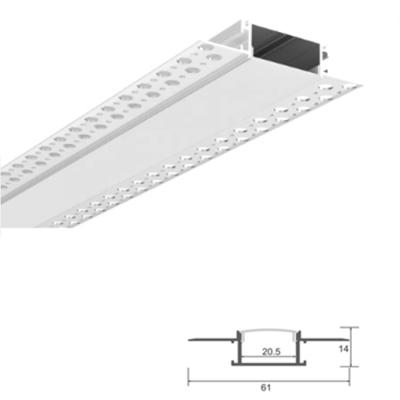 China Transport Tools Big Size Plaster Ceiling Skirting Drywall Aluminum Profile Channel For Led Strip PCB20mm for sale