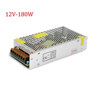 China LED Lighting Driver 12V 180W AC Changing Power Supply S-180-12 For LED Advertising Display for sale