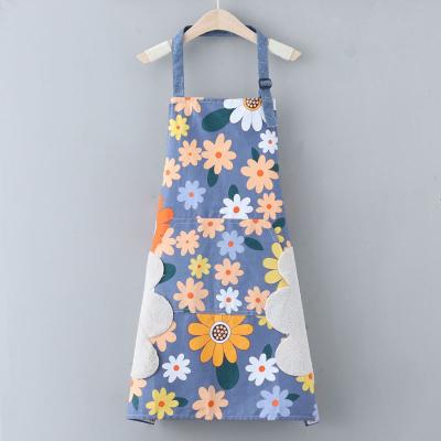 China Simple Custom Animal Printing Logo Kitchen Apron Waterproof Aprons Kitchen for sale