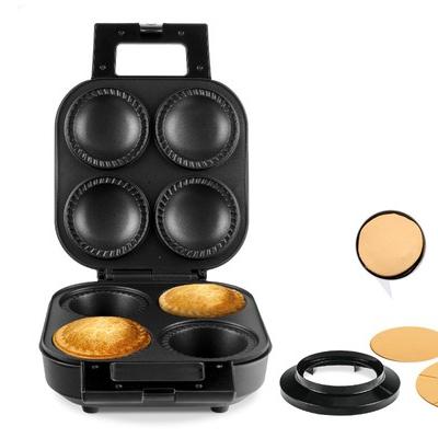 China Built-in Rope Wrap 4 Holes Deep Filling Pastry Cutter Temperature Control Pie Maker Cupcake Maker Roll Maker Automatically for sale