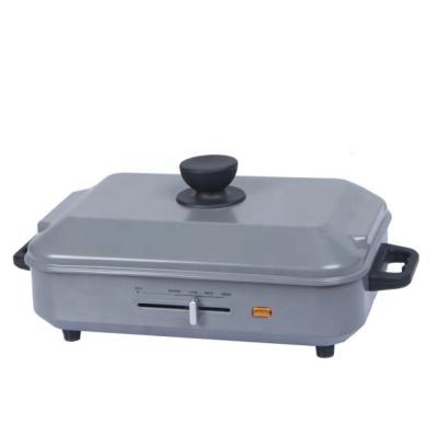 China Household Detachable Multi Cooker with Takoyaki Plate, Muffin Plate, Hot Plate and Steam Pan and Deep Fryer Rack for sale