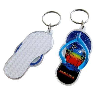 China Fashion design 3d mini blue shoe shaped acrylic keychain with custom logo for promotional for sale