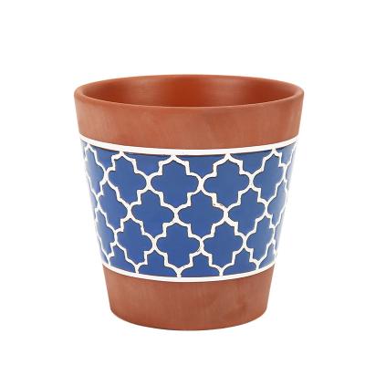 China Factory direct sales modern craft double-sided universal custom design glazed indoor outdoor ceramic flower pots for sale