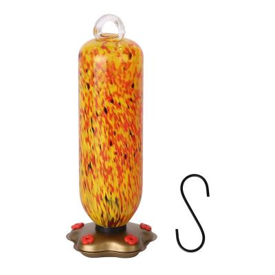 China Viable Bird Feeder Attracting Popular Wild Bird Water Hanging Glass Birdfeeder Outdoor Pet Rolls Feeders Food Storage For Birds for sale