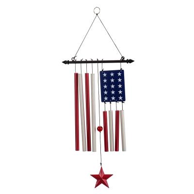 China 1 outdoor AA Ni-MH solar battery metal tube windchimes high quality unique customized wind bell on sale for sale