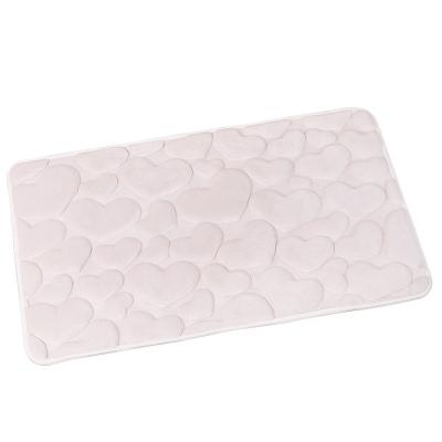 China Easy To Clean And Allowed Non Slip Design Cobblestone Material Non Slip Bedroom Rug Water Absorbing Bath Mat for sale