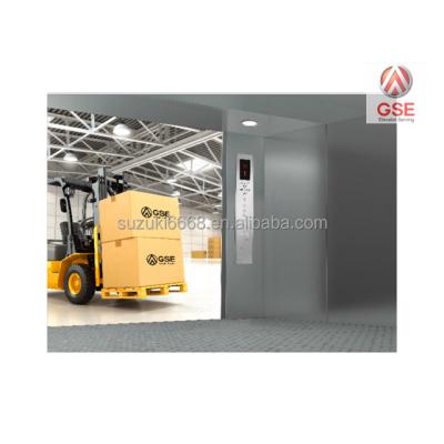 China Modern Two Doors Service Life GSE 1000kg Electric Cargo Lift Long Elevator for sale