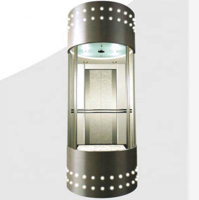 China Outdoor Panoramic Glass Elevator Apartment Residential Building Glass Elevator Price for sale