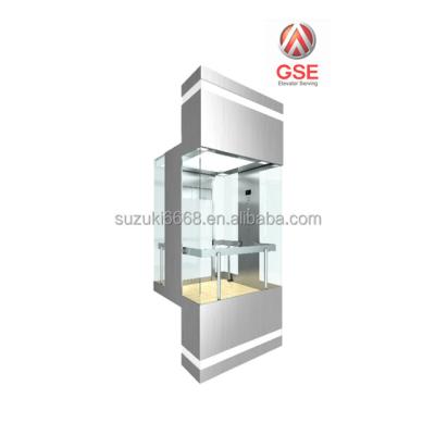 China Guangdong Elevator 630KG-1000KG Modern Panoramic Mr. Round Sightseeing Glass Elevator Price for sale