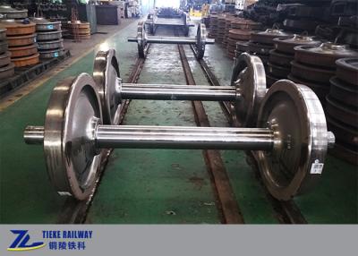 China Railway Wagon Wheelset 840mm CL60 Wheel LZ50 Axle Press Mounting for sale