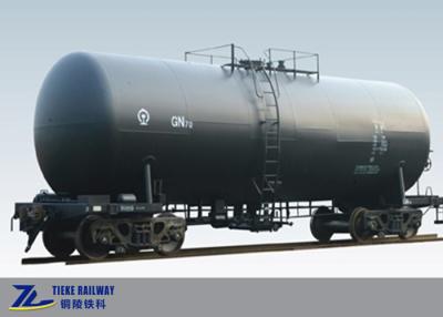 China 1435mm Gauge Tank Wagon Fuel Truck Crude Oil Diesel Tank UIC Standard for sale