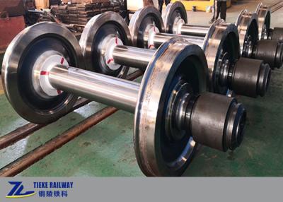 China IRIS Wheelset 840mm Wagon Wheel Axles For heavy duty Railway Freight Car for sale