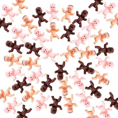 China 180 Pieces of 1 Inch Mini Plastic Babies Baby Doll - Doll for Baby Shower Gifts Party Decorations Bathing and Opening for sale