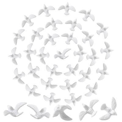 China World Birds For Crafts Wedding Cake Decoration Mini Doves Inch White Dove Resin Flatback Peace Bird Dove for sale