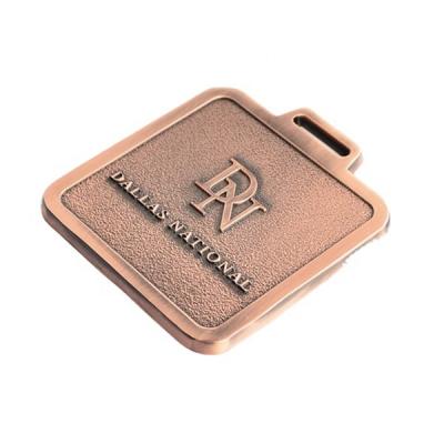 China Custom Metal Bag Tag Factory Metal Golf Bag Tags, Good Price Bag Tag, Antique Brass Bag Tag for sale