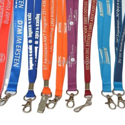 China Polyester factory custom full color sublimation loose lanyard for sale