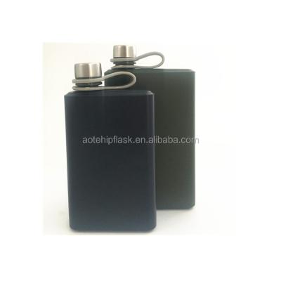 China Liquor When 2018 New Products 8oz Black Stainless Steel Hip Flask for sale