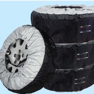 China Sports Oxford Car Tire Bag Hubcap Car Tire Bag Extremely High Quality Waterproof Dustproof UV Protection Polyester for sale