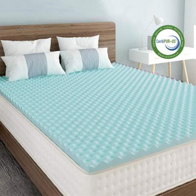 China Single Egg Craft Cooling Cooling Gel Infused High Density Low/High Density Memory Foam Bed Mattress Mattress for sale