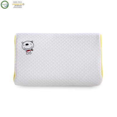 China Cute Baby Animal Sleeping Anti Dust Mite Cotton Embroidery Cotton Pillow Soft Memory Foam For Kids for sale