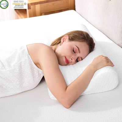 China Anti Dust Mite Custom Size Gel Inlay Memory Bed High Low Shaped Foam Pillow for sale