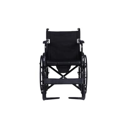 China Black KBW808 Convenient Foldable Detachable Movable Handle Leg Durable Lightweight Portable Wheelchairs for sale