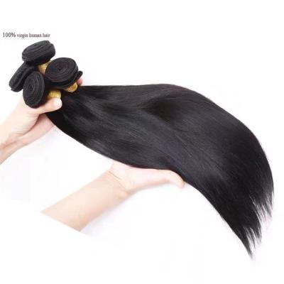 China 2021 new arrival straight black natural color toppik brazilian hair 8-32inch for sale