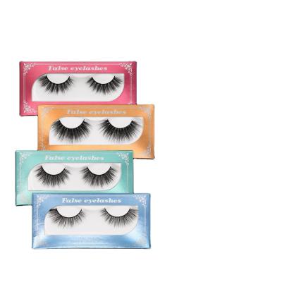 China Easy Wholesale Fake 5D Silk Mink Tape Super Thin Wear Strip Lashes Mink Eyelash Sellers for sale