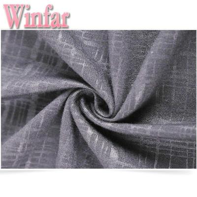 China Winfar Polyester Antistatic Knitting Solid Spun Poly Dyed Embossed Ponte Fabric Ponti Roma Fabric for sale