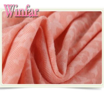 China Winfar Antistatic Textile Burnout Super Soft Material Knit Cotton / Polyester Fabric CVC 60/40 for sale