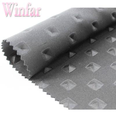 China Anti-Static Knit Custom Textile Hot Sale Polyester 3D Embossed Scuba Fabric For Fashion Garments for sale